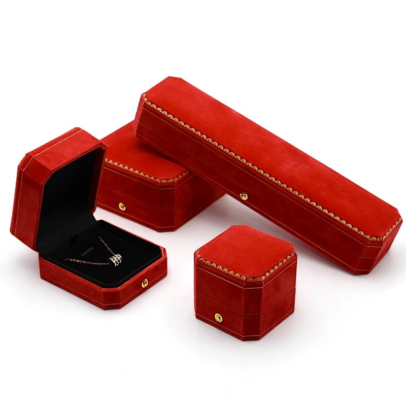 JIN-J02 Luxury Lace Octagonal Jewelry Box