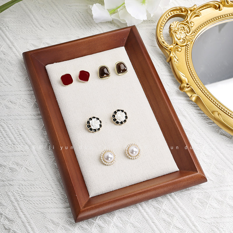 Chinese Solid Wood Pallet Display Stand For Earrings, Rings, Necklaces 15.1