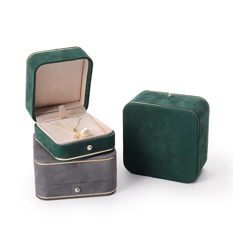 JIN-J01 Metal Ring Decorated Jewelry Gift Box